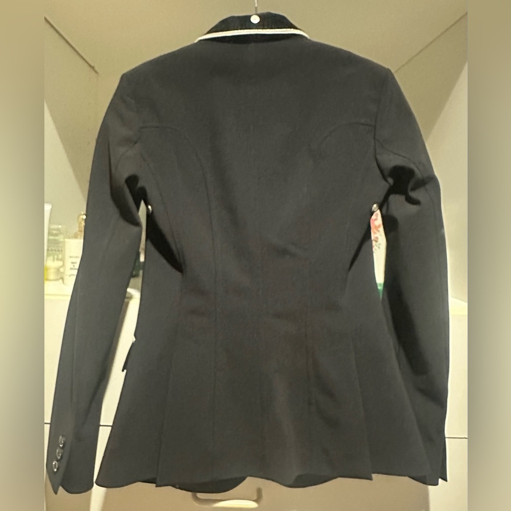 EQUILINE Gait Equestrian Riding Jacket Show Coat, Custom, Black, Sz 2, Perfect! - Picture 7 of 16